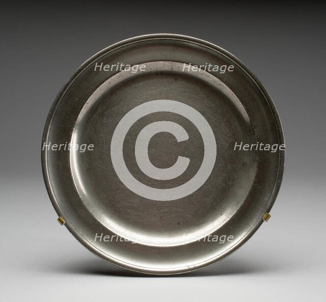 Plate, c. 1789. Creator: Thomas Badger.