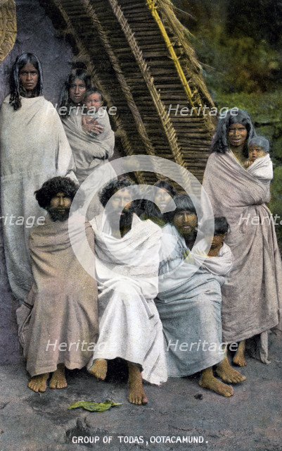 Group of Todas, Ootacamund, South Indian state of Tamil Nadu, 20th century. Artist: Unknown