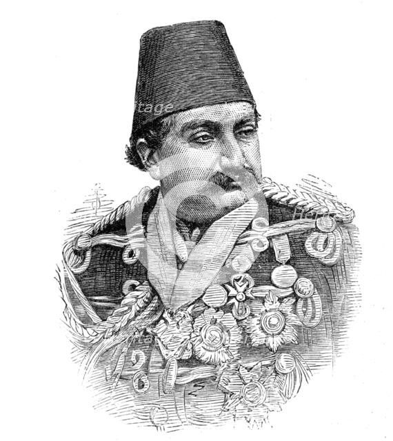 Prince Zil-Ul-Sultan, eldest son of the Shah of Persia, 1881. Creator: Unknown.