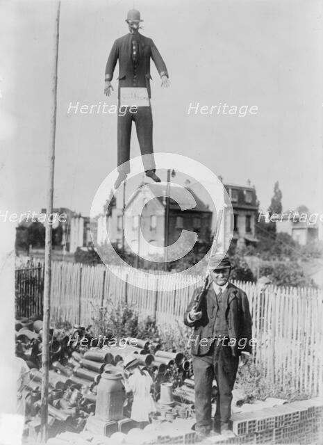 Paris, Emperor William hung in effigy, between c1914 and c1915. Creator: Bain News Service.