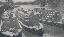 'Wool Barges on the Murray River', 1923. Creator: Unknown.