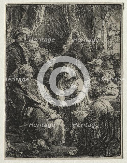 Joseph Telling his Dreams, 1638. Creator: Rembrandt van Rijn (Dutch, 1606-1669).