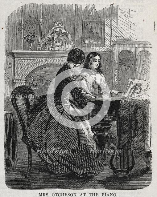 Mrs. Otcheson at the Piano, 1860. Creator: Winslow Homer (American, 1836-1910).