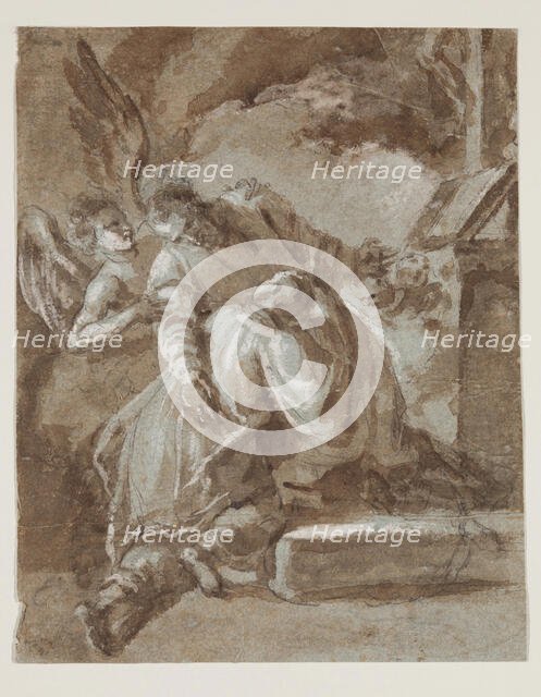 Saint in Prayer, 17th century. Creator: Unknown.