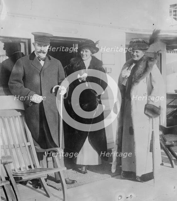 Franz Ferd[inand] of Austria, Countess Hohenberg, Countess Baillet de Latour, 1913. Creator: Bain News Service.