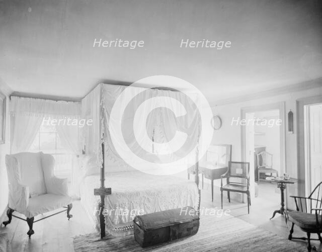 Washington's room at Mt. Vernon, c.between 1910 and 1920. Creator: Unknown.