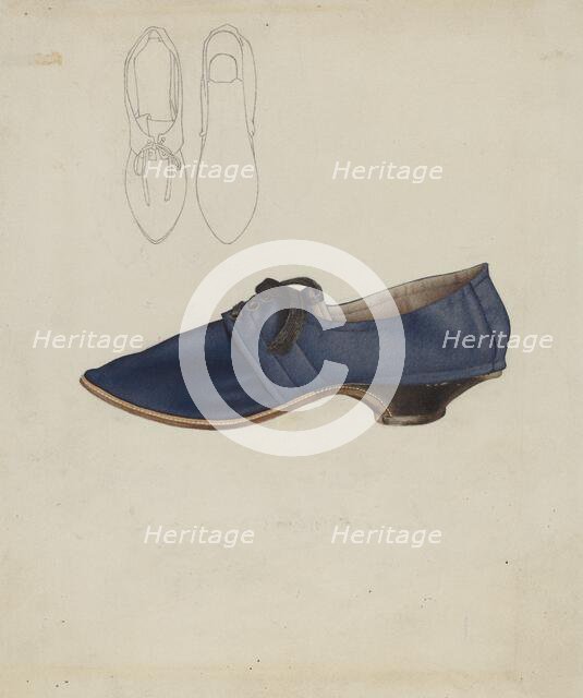 Woman's Shoe, 1935/1942. Creator: Joseph Goldberg.