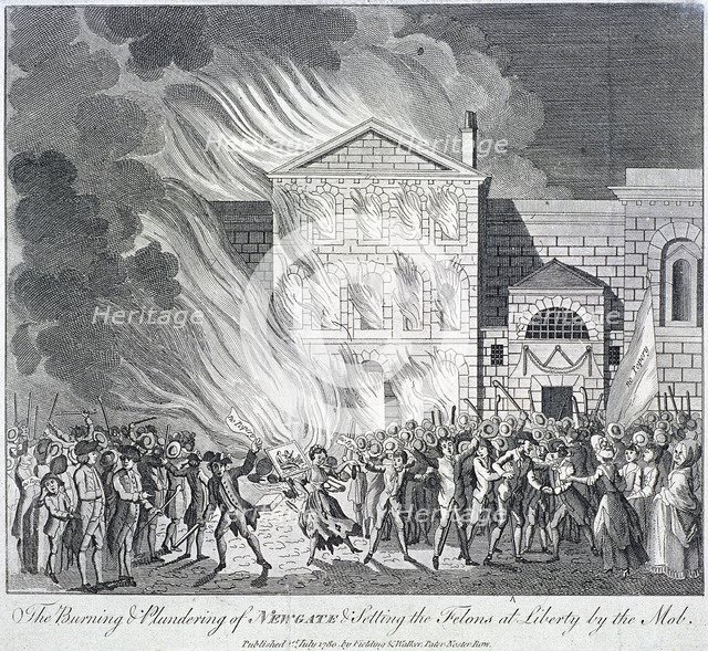 Old Bailey, Newgate Prison, London, 1780. Artist: Anon