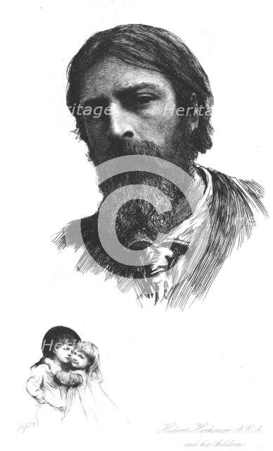 'Hubert Herkomer, Esq., A.R.A. and his Children, after himself'., 1879, c1880-83. Creator: Hubert von Herkomer.