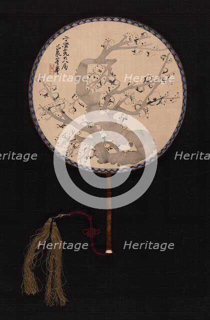 Prunus Tree, Qing dynasty (1644-1911), dated 1892 (from inscription on the back). Creator: Dong Lian.