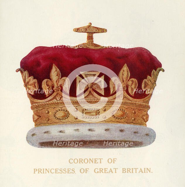 'Coronet of Princesses of Great Britain', c1911. Creator: Unknown.