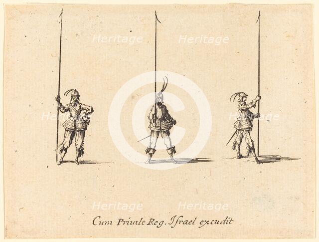 Drill with Raised Pikes, 1634/1635. Creator: Jacques Callot.