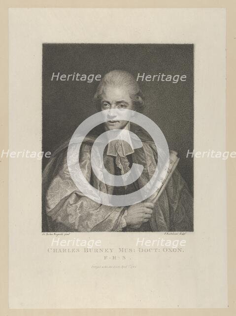 Charles Burney, April 1, 1784., April 1, 1784. Creator: Francesco Bartolozzi.