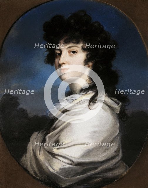 Portrait of Yekaterina Bakunina (1777-1846), c. 1810. Artist: Anonymous  