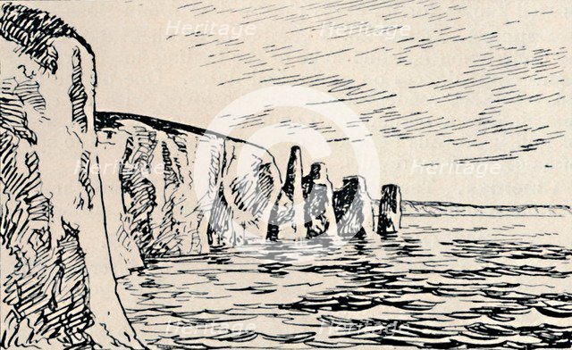 'Old Harry Rocks', 1929. Artist: Unknown.