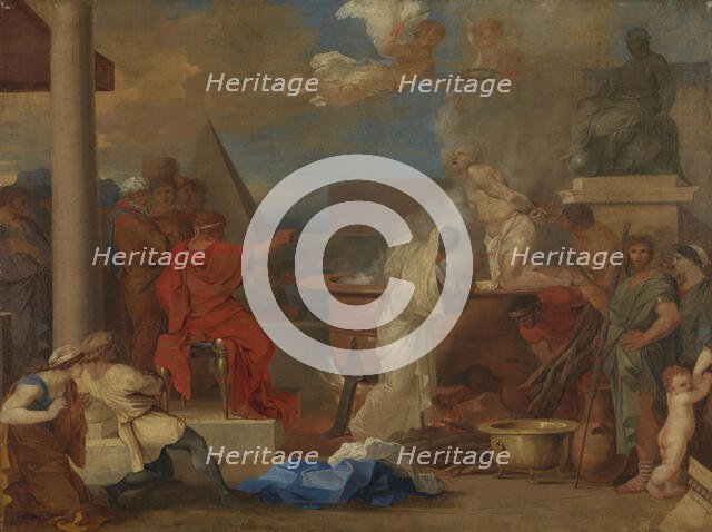 The martyrdom of John the Apostle, between 1630 and 1671. Creator: Sébastien Bourdon.