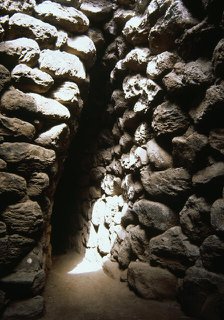 Corridor, Nurarghe of Abbasanta, Sardinia, Nuragic civilization, Bronze Age, (2000). Creator: LTL.