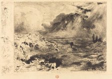 L'Orage (The Storm), 1879. Creator: Felix Hilaire Buhot.