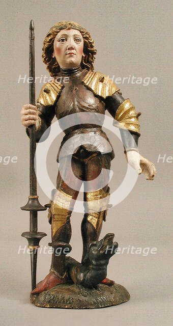 Saint George and the Dragon, Austrian or South German, ca. 1475. Creator: Unknown.