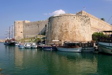 Harbour and castle, Kyrenia (Girne), North Cyprus.