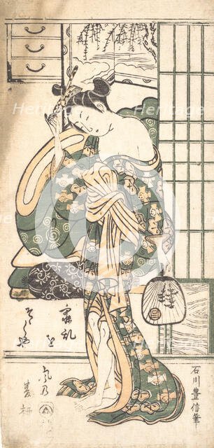 Summer Willow in the Breeze, ca. 1748. Creator: Ishikawa Toyonobu.