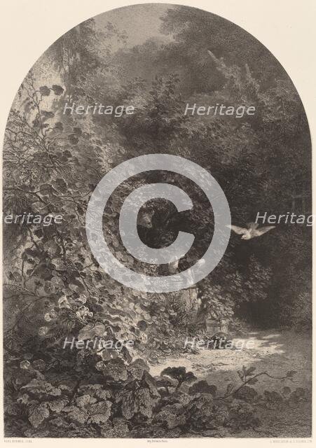 Un Coin de Jardin. Creator: Karl Bodmer.