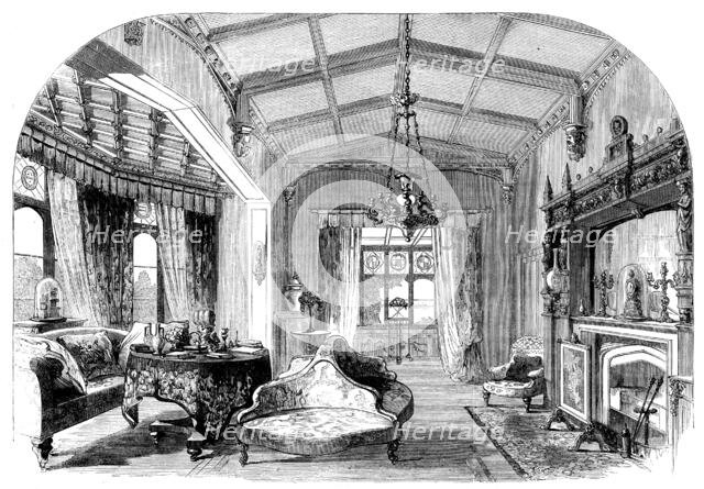 St. Clare, Isle of Wight, the temporary abode of their Royal Highnesses: the Drawing-Room, 1862. Creator: Unknown.