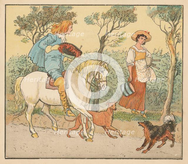 'Where are you going, my Pretty Maid', c1882. Creator: Randolph Caldecott.
