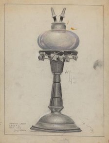 Lamp, c. 1936. Creator: Joseph Leboit.