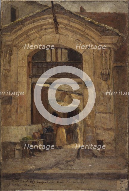 Porte Rue Saint-Jacques, 1905. Creator: Fernand Maillaud.