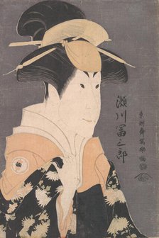 Segawa Tomisaburo II as Yadorigi in the Play "Hana Ayame Bunroku Soga", 1794., 1794. Creator: Tôshûsai Sharaku.