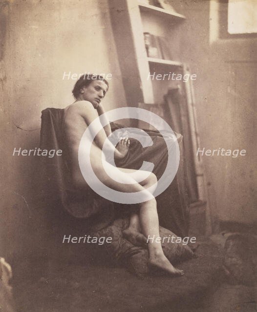 [Female Nude in Studio], 1856-59. Creator: Frank Chauvassaigne.
