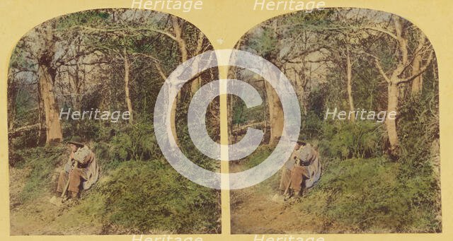 Woodman's Quiet Pipe., 1857-1859. Creator: William Morris Grundy.