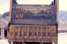 'Dada Painting' on the back of a truck, Ladakh, India, 1988.  Creator: Amanda Waite.
