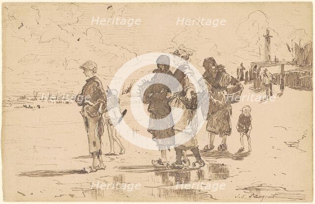 En route pour la pêche (Setting Out to Fish), 1878. Creator: John Singer Sargent.