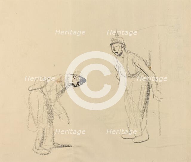 Hiding the "louis" [verso], c. 1914/1919. Creator: Jean Louis Forain.