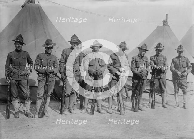 Soldiers at Texas City, between c1910 and c1915. Creator: Bain News Service.