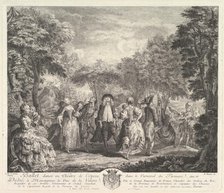 Le Carnaval du Parnasse, 1761-62. Creator: Pierre François Basan.