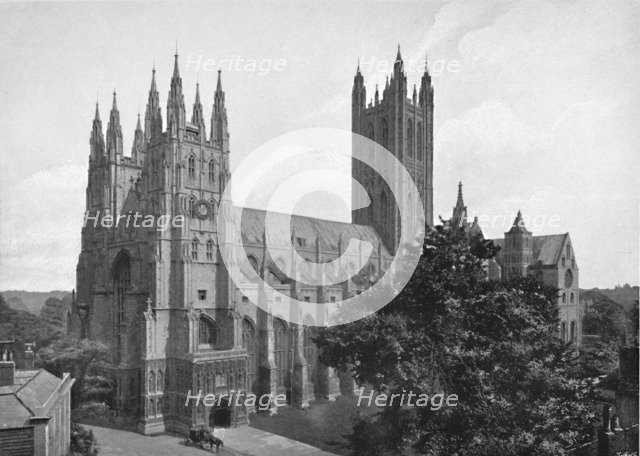 'Canterbury Cathedral', c1896. Artist: Chester Vaughan.
