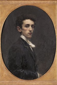 Portrait of the writer Carlo Alberto Pisani Dossi (1849-1910), 1867.