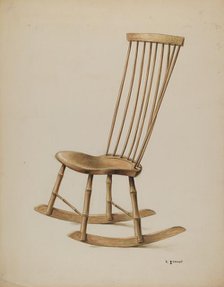 Rocker, c. 1937. Creator: Robert Stewart.