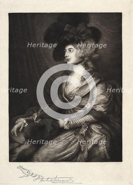 Mrs. Sarah Siddons, 19th-20th century. Creator: Samuel Arlent-Edwards (American, 1862-1938).