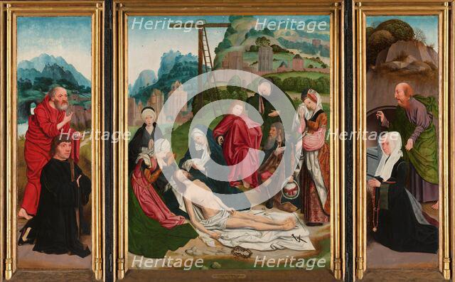 Triptych with the Lamentation, c.1515-c.1520. Creator: Jan Mostaert.