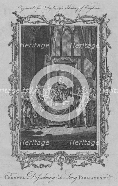 'Cromwell dissolving the Long Parliament', 1773.  Creator: Charles Grignion.