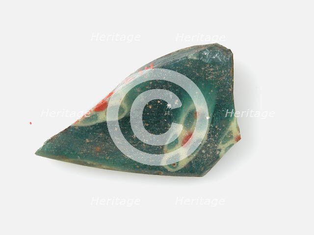 Glass Fragment from a Vessel, Coptic, 4th-early 5th century. Creator: Unknown.