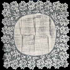 Handkerchief, England, 1850/75. Creator: Unknown.