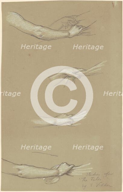 Study for "The Fates Gathering in the Stars", c. 1884-1887. Creator: Elihu Vedder.