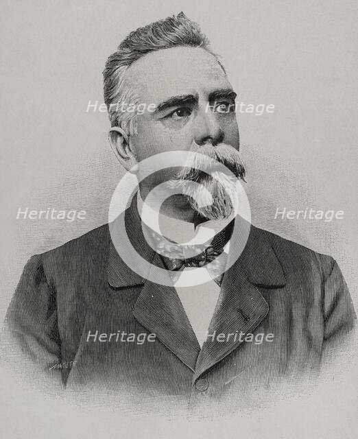 Manuel Ferraz de Campos Sales (1841-1913), Brazilian politician, President of Brazil, 1898. Creator: Benigno Matute Parga.
