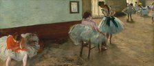The Dance Lesson, c. 1879. Creator: Edgar Degas.