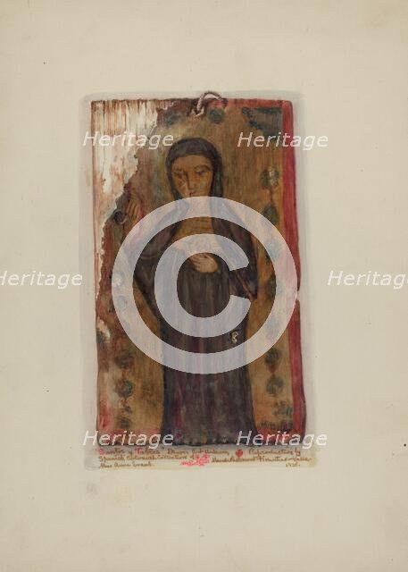 Santo, 1936. Creator: Maude Valle.